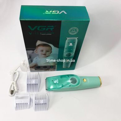 Машинка с вытяжкой для стрижки детей и младенцев VGR V-151 Baby со TF-735 сменными насадками