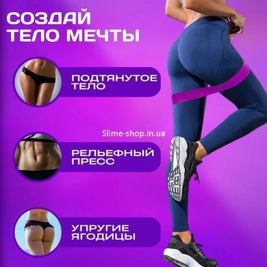 Резинки для фітнесу Fit Simplify 5 шт, Стрічка для пілатесу, Еспандер-петля набір DY-915 5 шт