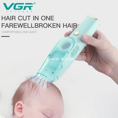 Машинка с вытяжкой для стрижки детей и младенцев VGR V-151 Baby со TF-735 сменными насадками