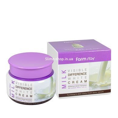 Крем для обличчя FarmStay Visible Difference Milk White відбілюючий 100 мл