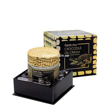 Крем для обличчя FarmStay Crocodile Oil Cream з жиром крокодила 70 г