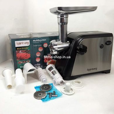 Электромясорубка для дома Rainberg RB-672 3000W, Мясорубка с шинковкой кубиками, ZQ-870 Томатная мясорубка