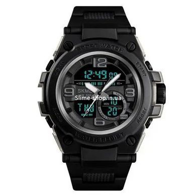Годинник Спецназ SKMEI 1452BK BLACK, Військовий годинник для ЗСУ, Годинник кварцовий армійський, Годинник DH-575 спортивний скмей