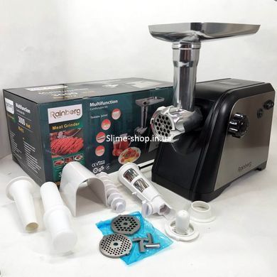 Электромясорубка для дома Rainberg RB-672 3000W, Мясорубка с шинковкой кубиками, ZQ-870 Томатная мясорубка