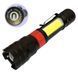 Портативный светодиодный фонарь с зарядкой PL-826-P70-COB(white+red), VK-455 Походный фонарик