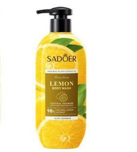 Гель для душа мягкий увлажняющий Sadoer Lemon 400 ml SD57027
