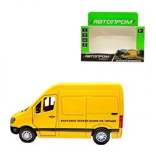 Машина АВТОПРОМ MERCEDES SPRINTER (ЖЕЛТЫЙ)