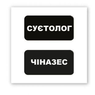 3D стикер "Суетолог" (цена за 2 шт)