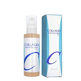 Тональная основа для лица Enough Collagen Moisture Foundation SPF 15 увлажняющая 100 мл № 13 Светло-бежевая № 23 Тёмно-бежевая