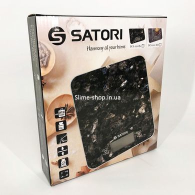 Точні кухонні ваги Satori SKS-211-BL 15 кг, Компактні кухонні ваги для зручності AE-180 приготування їжі