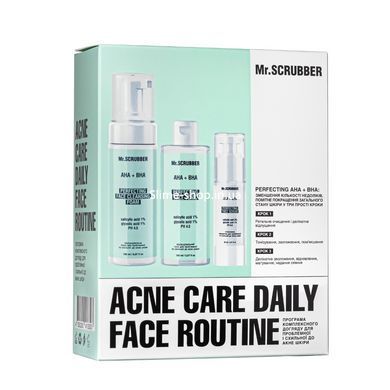 Подарунковий набір косметики для проблемної шкіри обличчя Mr. Scrubber Acne Care Daily Face
