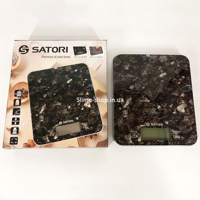 Точні кухонні ваги Satori SKS-211-BL 15 кг, Компактні кухонні ваги для зручності AE-180 приготування їжі
