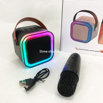 Портативна колонка з караоке мікрофоном bluetooth K12 10W, Мікрофон з караоке для YN-299 розваги дітей