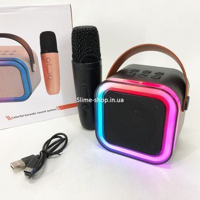 Портативна колонка з караоке мікрофоном bluetooth K12 10W, Мікрофон з караоке для YN-299 розваги дітей