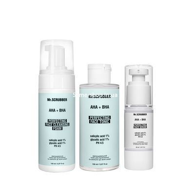 Подарунковий набір косметики для проблемної шкіри обличчя Mr. Scrubber Acne Care Daily Face