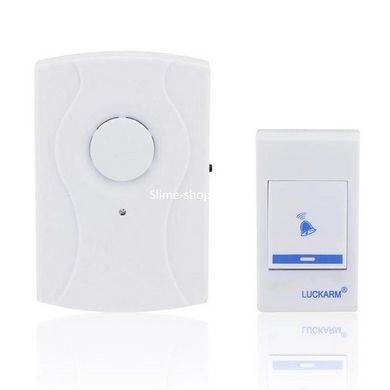 Дверной звонок от батареек Luckarm Intelligent 8203 беспроводной. MV-129 Цвет: голубой