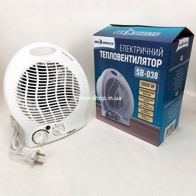 Електро дуйчик SeaBreeze SB-038 2000 Вт, Дуйчик обігрівач мініатюрний, LC-555
