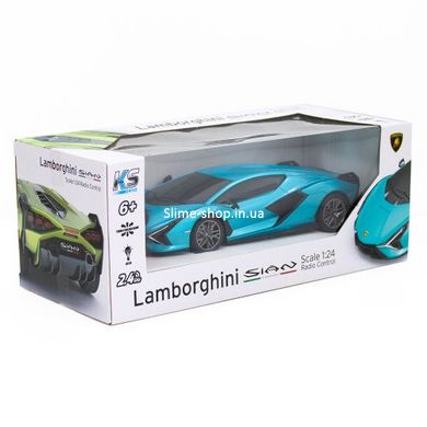 Машинка на радіокеруванні "Lamborghini Sian" (бірюзовий)