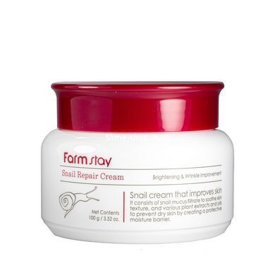 Крем для обличчя FarmStay Snail Repair Cream з муцином равлики зволожуючий 100 мл