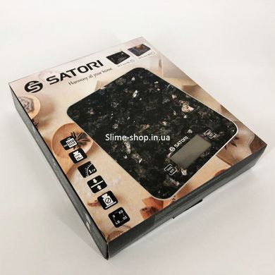 Точні кухонні ваги Satori SKS-211-BL 15 кг, Компактні кухонні ваги для зручності AE-180 приготування їжі
