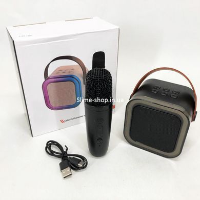 Портативна колонка з караоке мікрофоном bluetooth K12 10W, Мікрофон з караоке для YN-299 розваги дітей
