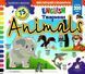 Книга Загляни в окошко. Animals/Животные (на украинском языке)