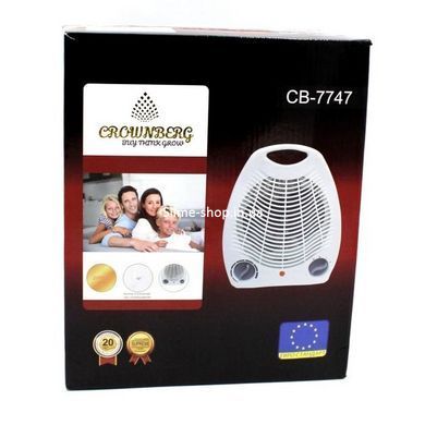 Тепловентилятор Crownberg CB-7747 ветродуйка 2000Вт напольная и настольная + 3 EW-178 режима работы