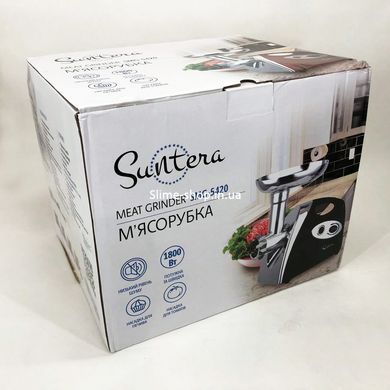Мясорубка электрическая металл SMG-5420B 1800 Вт, Мощная электро мясорубка FY-434 с насадками