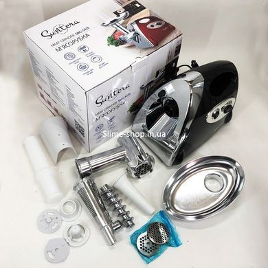 Мясорубка электрическая металл SMG-5420B 1800 Вт, Мощная электро мясорубка FY-434 с насадками