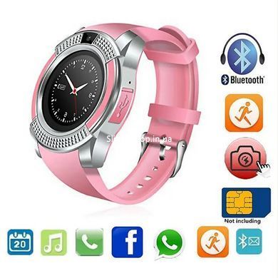 Розумний смарт-годинник Smart Watch V8. CX-640 Колір: рожевий