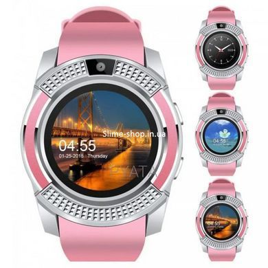 Розумний смарт-годинник Smart Watch V8. CX-640 Колір: рожевий