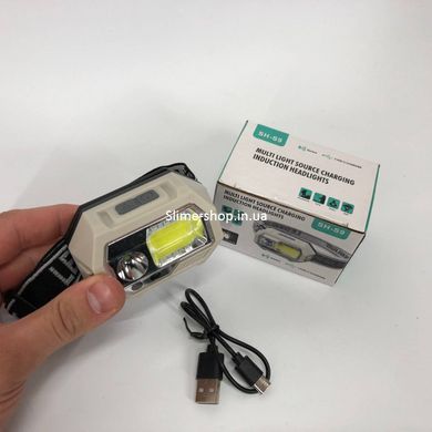 Ліхтарик налобний з usb зарядкою SH-S9-XPE+COB+3SMD(red), Ліхтарик налобник, Надійний VR-122 налобний ліхтар