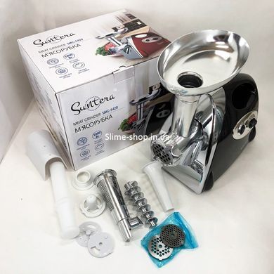 Мясорубка электрическая металл SMG-5420B 1800 Вт, Мощная электро мясорубка FY-434 с насадками