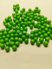 Пенопластовые шарики для слайма крупные зеленые, 7-9 мм