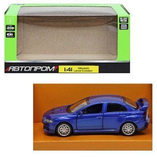 Машинка металлическая "Автопром: Mitsubishi Lancer", синий