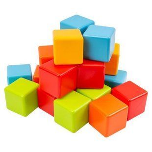 Игровой набор пластиковых кубиков, 20 шт