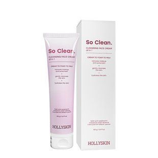 Крем для очищения кожи лица Hollyskin So Clean с экстрактом риса 100 мл