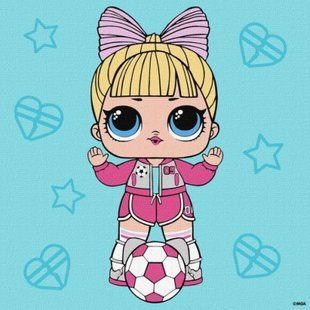 Картина за номерами "L.O.L Surprise! Game on. Suite Princess" 25x25см