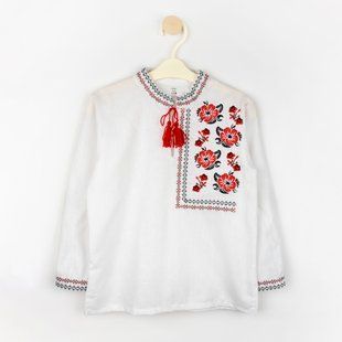 Вышиванка для мальчика с длинным рукавом.