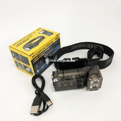 Налобный фонарь яркий X52, 2LED+6SMD RGB, Фонарик на голову для роботы, Хороший фонарик MA-438 для рыбалки