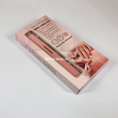 Маникюрный аппарат с подсветкой Flawless Salon Nails розовый, Фрезер для маникюра KT-190 для начинающих
