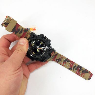 Военные тактические часы SKMEI 1155BAG, Армейские часы противоударные, Военные часы DQ-953 для ВСУ