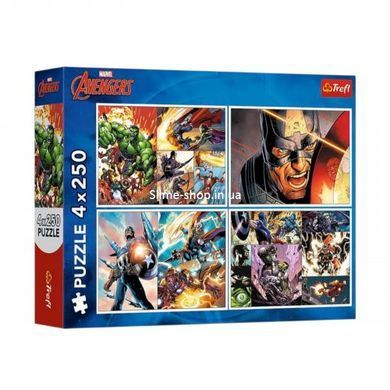 Пазлы - (4х250 элм.) - "Героические дни"/Trefl
