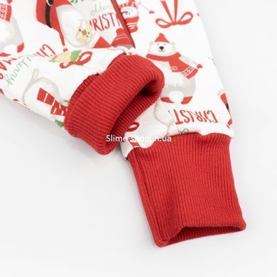 Новогодний Человечек для малышей с начесом Santa