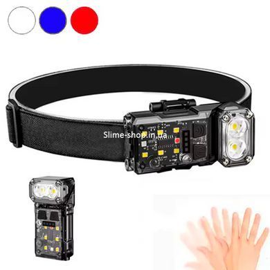 Налобный фонарь яркий X52, 2LED+6SMD RGB, Фонарик на голову для роботы, Хороший фонарик MA-438 для рыбалки