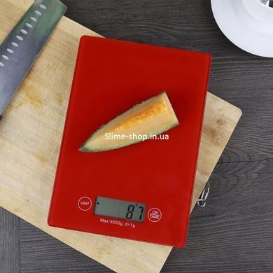 Весы кухонные DOMOTEC MS-912 Glass, весы пищевые, весы кулинарные, компактные весы. DG-783 Цвет: красный