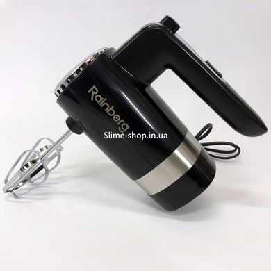Миксер ручной Rainberg RB-2216 (5 скоростей, 2 насадки и подставка) 600W, мощный миксер WP-996 блендер ручной
