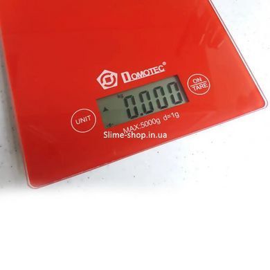 Весы кухонные DOMOTEC MS-912 Glass, весы пищевые, весы кулинарные, компактные весы. DG-783 Цвет: красный