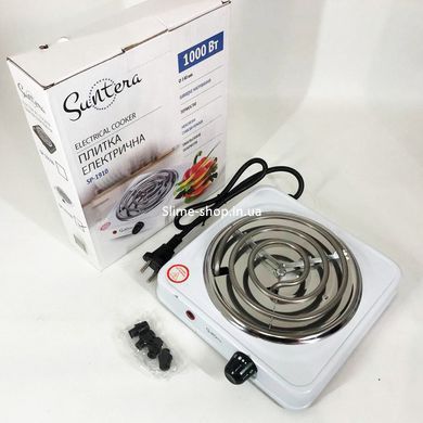 Плита кухонна Suntera SP-1910 1000 Вт, Плита побутова, Плита для кухні диск, Електроплита WU-799 1 комфорка