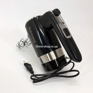 Миксер ручной Rainberg RB-2216 (5 скоростей, 2 насадки и подставка) 600W, мощный миксер WP-996 блендер ручной